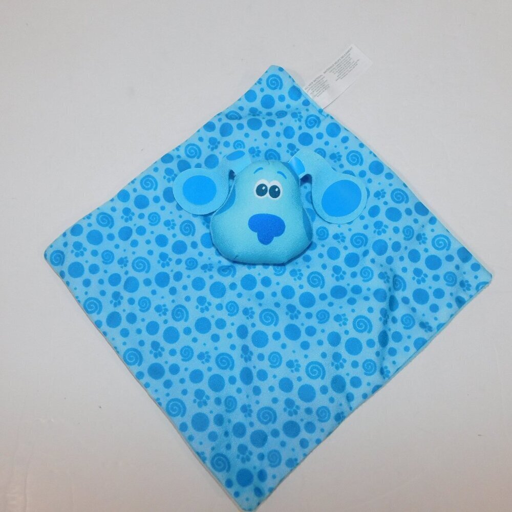 Blues Clues Dog Infant baby Security blanket 9.5" x 9.5" Lovey Nunu Soother